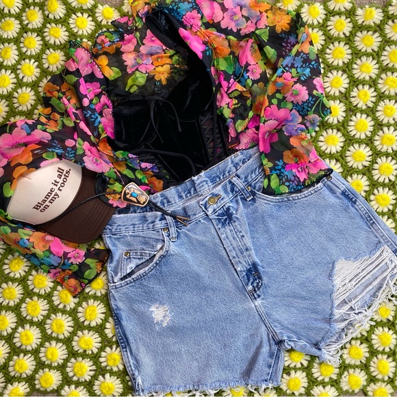 Wrangler Pants - Vintage Wrangler Jean Shorts